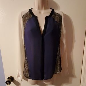 DONATING! Worthington Petite Sheer Dressy Shirt M